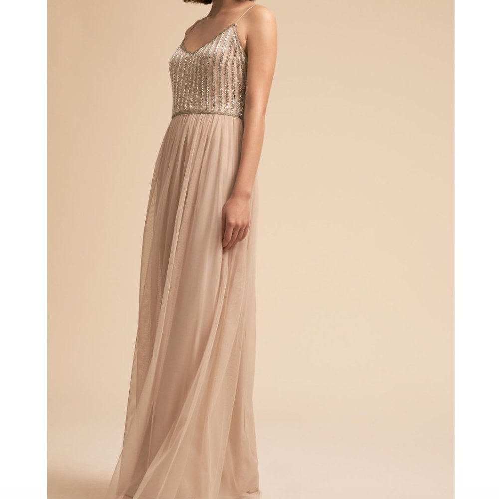 Anthropologie BHLDN Adrianna Papell Lauren Dress